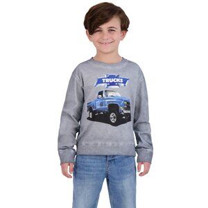 GM Official Chevy Trucks Graphic Long Sleeve T-Shirt Boys 14/16 Gray 100% Cotton